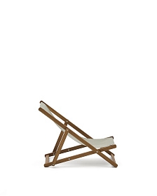 Adredna Детское складное кресло-шезлонг зеленого цвета из акации