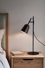 Настольная лампа STUDIO черный абажур 1xE14