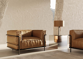 Настольная лампа Rems оранжевая кожа