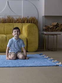 Хлопковый ковер Lillaland COLORFUL BLUE 120*180