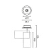 Встраиваемый светильник FOST RECESSED 7W белый 20° 3000K CRI90