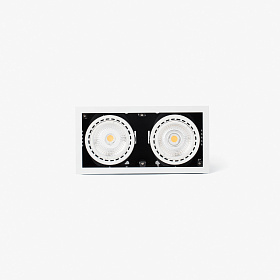 MINI COLIN-2 – белый карданный встраиваемый светильник с углом наклона 20° и мощностью 36-50 Вт. Иде