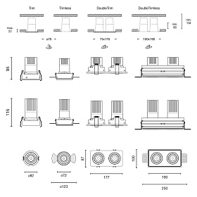 Встраиваемый светильник ELIOS ORI IP54 10W черный 15є 3000K TRIAC