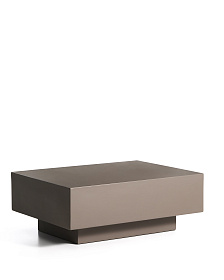Уличный столик Rustella из коричневого бетона, 60 x 60 см