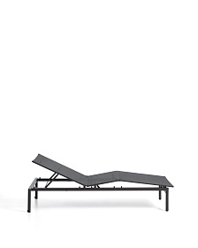 Шезлонг Lesina из алюминия и ткани графитового цвета