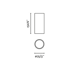 ROL Потолочный светильник черный/черный LED 15W 2700K 60є