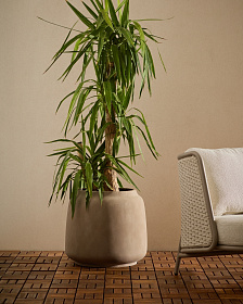 Кашпо Lira цемент терракотового цвета  Ø53см