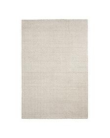 Бежевый шерстяной жаккардовый ковер Calira 230 x 160 см