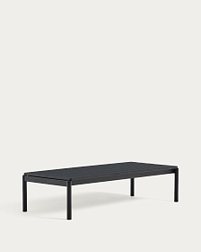 Журнальный столик Sorells из серого алюминия 63 x 149 см