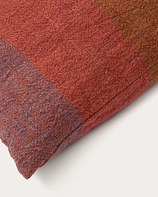 Чехол для подушки Taris из льна в красную полоску 50 x 50 см