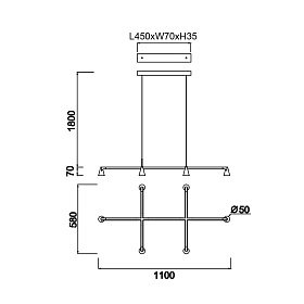 9409 Люстра подвесная AFRICA