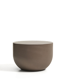 Уличный столик Garbet из коричневого бетона, диаметр 60 см