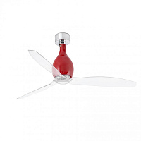 Яркий / прозрачный красный потолочный вентилятор Mini Eterfan