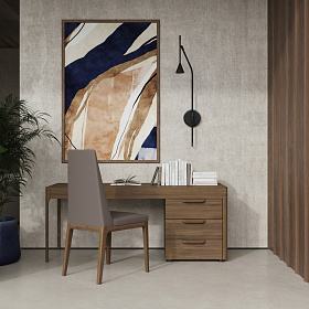 Письменный стол RONDA отделка шпон ореха F