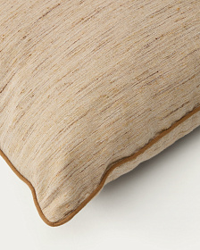 Чехол для подушки Aleos из меланжевой ткани с контрастной отделкой 45 х 45 см