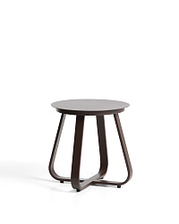 Уличный столик Tamaris из алюминия коричневого цвета Ø48 см