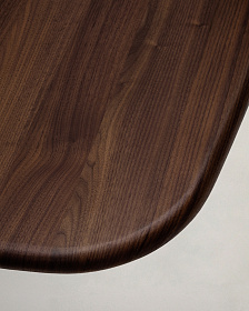 Стол Melvar из 100% орехового шпона с основанием из стали 150 x 150 