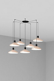 Подвесной светильник Kombo бежевый Ø40 7L