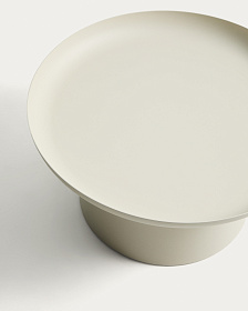 Уличный столик Arcola из алюминия цвета экрю, диаметр 70 см