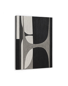 Абстрактная черно-белая картина Onure, 80 x 100 см