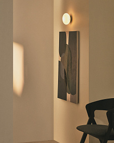 Bamila Бра из дымчатого стекла и никелированного металла Ø15 см