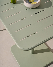 Уличный стол Brai из оцинкованной стали бирюзового цвета 70 x 70 см