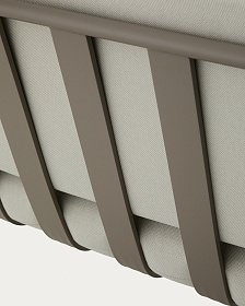 Уличный 3-х местный диван Joncols из алюминия цвета таупе, 225 см