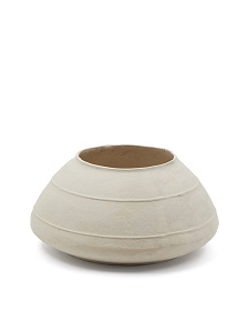 Ваза из папье-маше Sylan белого цвета 60 см