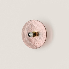 Бра Nold цоколь 5 см металл Shiny gold/розовое стекло 1226