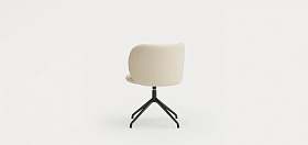 Поворотный стул Mogi бежевый с черными ножками