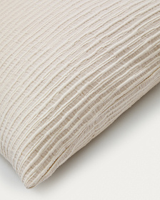 Набор из 2-х чехлов для подушек Vindi из хлопка цвета экрю 50 x 50 см