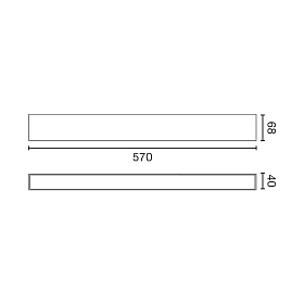 VIA EVO Потолочный светильник 570 25W 3000K белый PRISM.