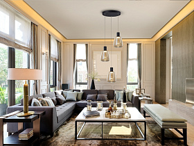 Люстра Carisa 3L золотая D35