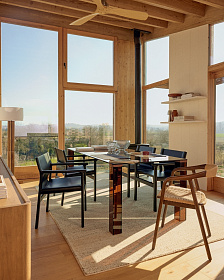 Стол Adularia из коричневого закаленного стекла 200 x 100 см