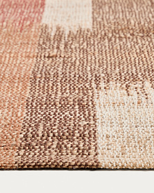 Джутовый ковер Domira с разноцветным узором икат, 200 x 300 см