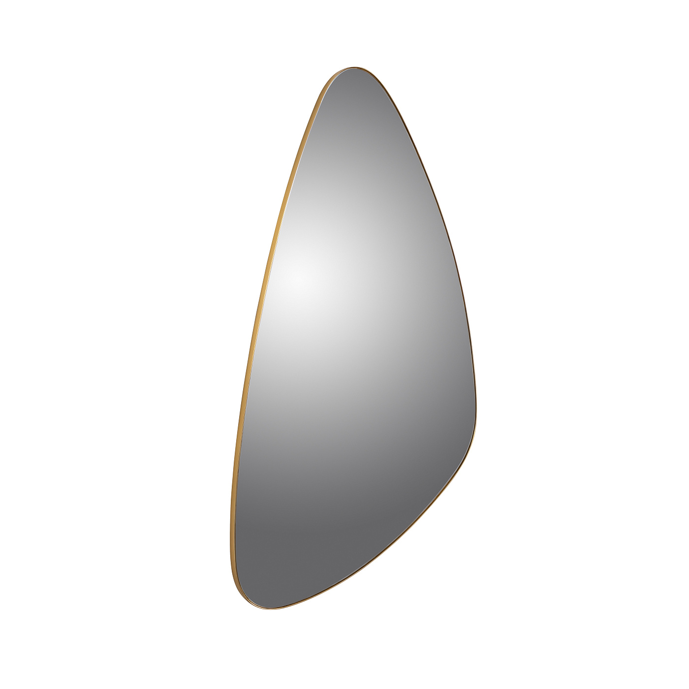 Зеркало треугольное Orio 168Х81 золото