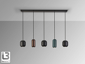 Люстра Nimes 5L разноцветная