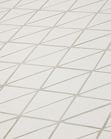 Уличный стол Maurina из стали зелёного цвета с керамической плиткой цвета экрю 223 x 101 см