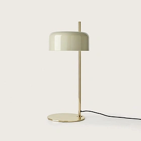Настольная лампа Lalu золотой металл /нежно-зеленый абажур