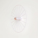 Бра Wheel 60 cm белый + цоколь 15 cm белый