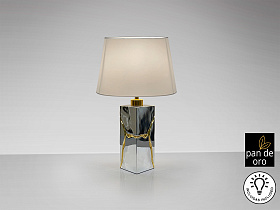 Ocean Настольная лампа 1L хром-золотой