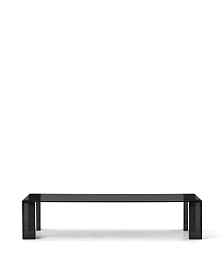 Журнальный столик Adularia из стекла темно-серого цвета 140 x 60