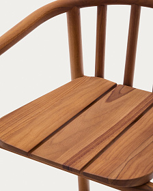 Полубарный стул для улицы Turqueta из дерева, высота 65 см