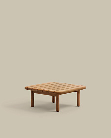 Журнальный столик Turqueta из массива тикового дерева, 70 x 70 см