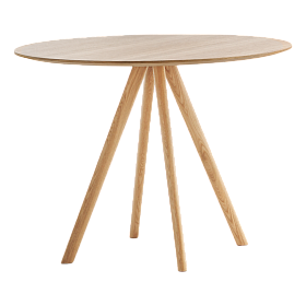 Стол Stiks высотой 72 см Ø70cm из дуба