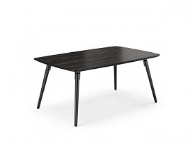 Обеденный стол Hyde 180x110 Macassar Ebony/черный