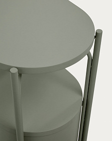 Тумба для ванной Arely из стали и зеленого лака 60 x 40 см