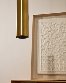 Подвесной светильник Andia из алюминия с золотой отделкой