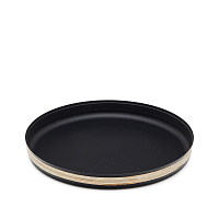 Shai Поднос из нержавеющей стали и ротанга 33 см