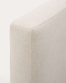 Кровать Blok бежевая со съемными чехлами под матрас 180 х 200 см